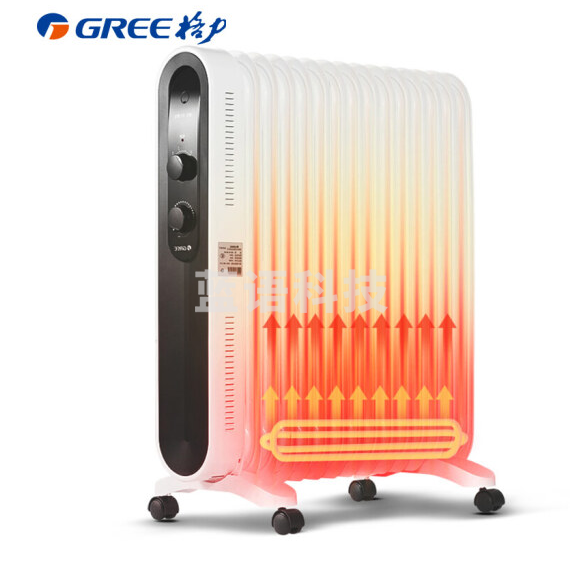 格力 （GREE）取暖器/电暖器/电暖气片家用 15片静音速热电油汀 NDY18-X6122