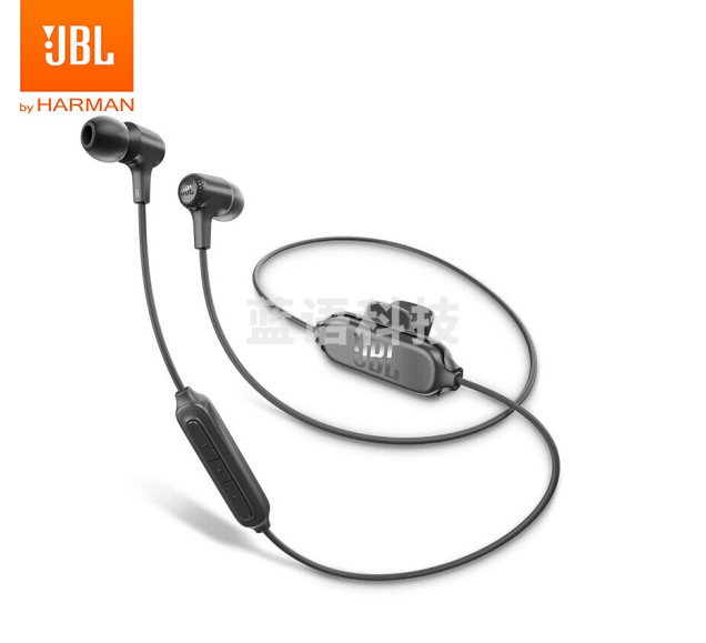 JBL E25BT 入耳式耳机 无线蓝牙耳机 运动耳机+音乐耳机 苹果安卓通用 经典黑