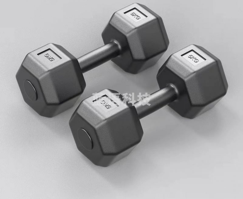 环保六角哑铃男士家用健身哑铃 5kg*2