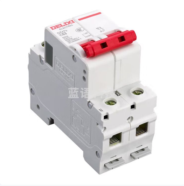 德力西 DZ47S 2P C型 50A 断路器空气开关
