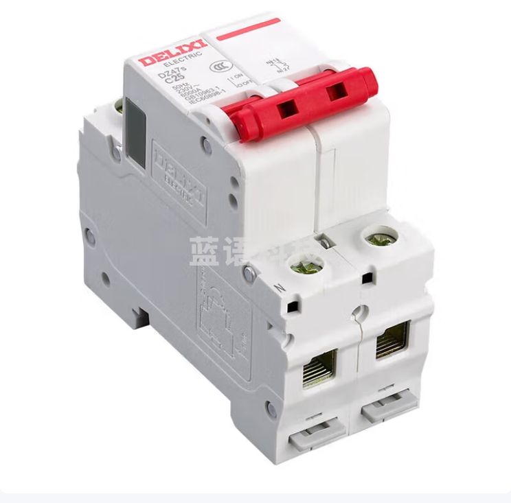 德力西  DZ47S 2P C型 25A  断路器空气开关