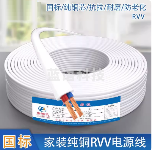 佰标 护套线 RVV2*4平方 100米/盘