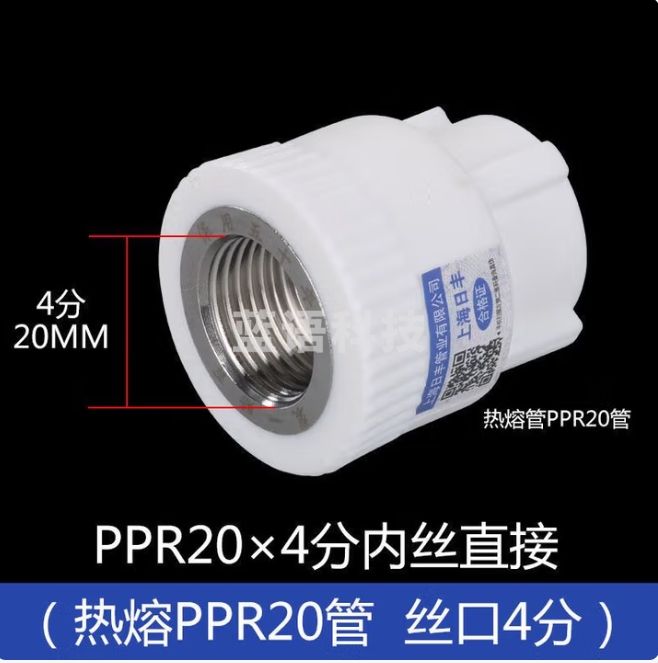 日丰 PPR水管配件内牙直接20*4分