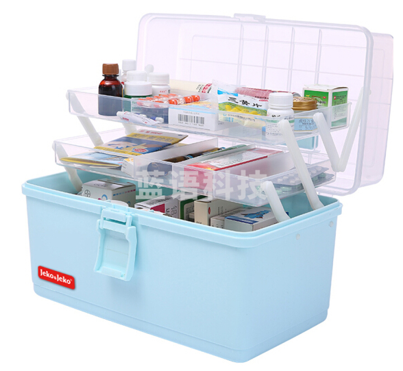 三层画箱手提式多功能大号收纳箱，尺寸34*20*17.2