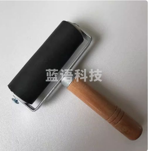 水粉油墨版画橡胶滚轮 儿童拓印版画工具 黑滚  货号：LJ