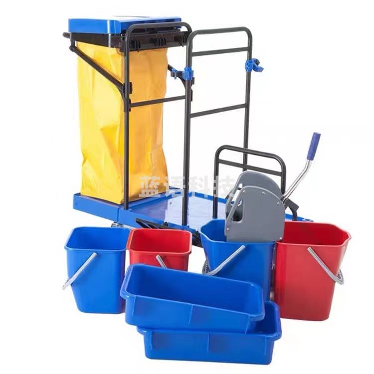 白云AF08173多功能清洁车手推车酒店宾馆客房服务车保洁用清包车 预订款