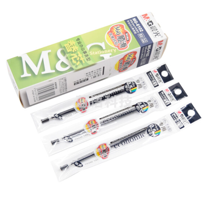 晨光MG-6102中性替芯黑0.5mm(单位：支)