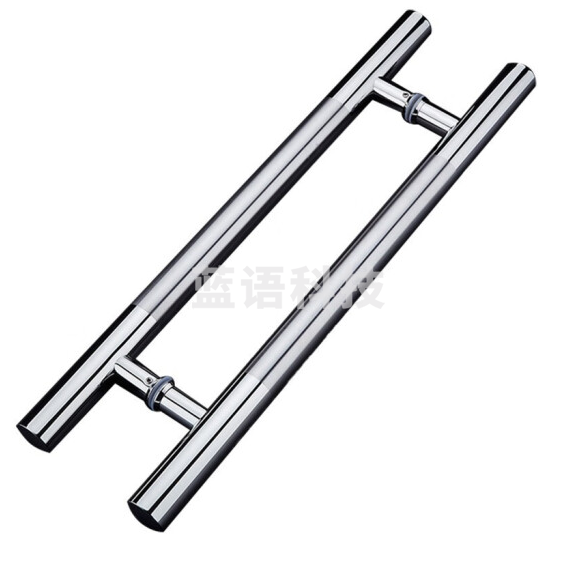 玻璃门拉手  钢化玻璃门把手 可调节孔距  管长60cm 孔距40cm 货号：JC