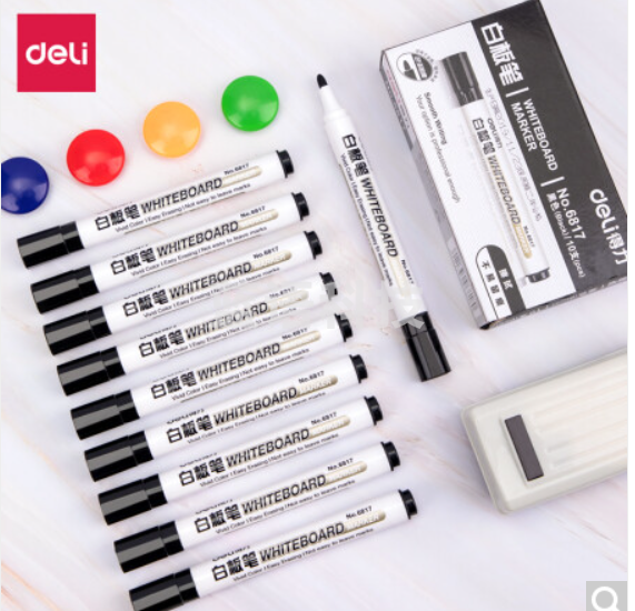 得力 deli 6817 白板笔(黑)