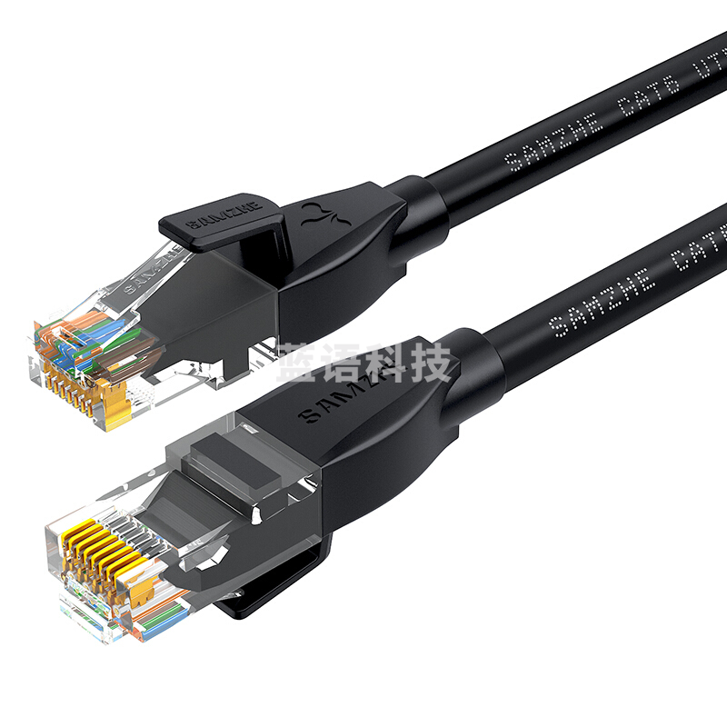 山泽 SAMZHE 六类网线CAT6类千兆纯铜网线 HCT30 3米 (黑色) 电脑电视盒路由器宽带网络连接线八芯双绞跳线