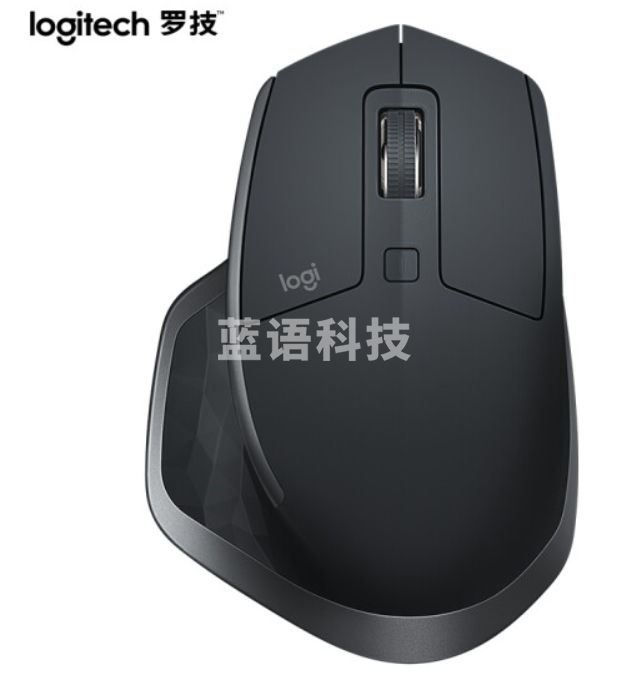 罗技(Logitech)MX MASTER 2S 鼠标 无线蓝牙鼠标 办公鼠标 右手鼠标 优联 黑色金边 带无线2.4G接收器