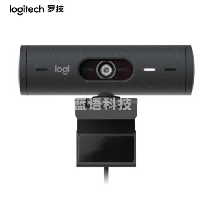 罗技(Logitech) Brio 500高清广角网络摄像头 直播摄像头 会议电脑摄像头家用带麦克风 Brio 500黑色
