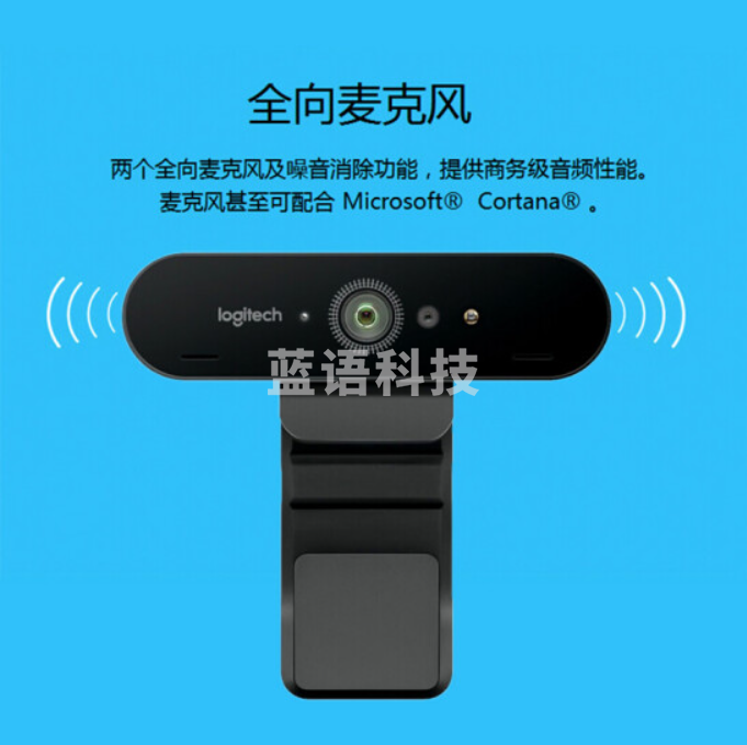 罗技(Logitech) C1000e4K摄像头驱动套装超高清广角带麦克风家用电脑笔记本直播网课会议 C1000E