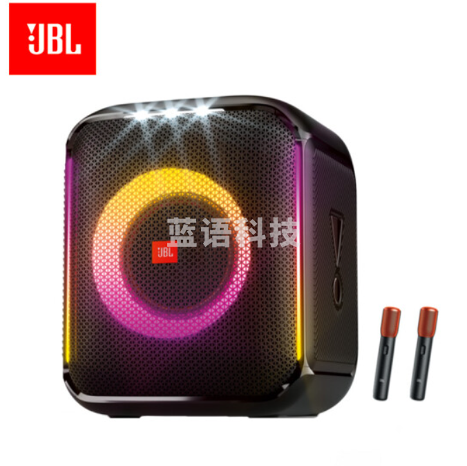 JBL Partybox Encore 音乐战将欢唱版 音响 户外便携音箱 无线蓝牙音箱 防水设计 炫彩灯光 黑色