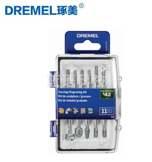 DREMEL电磨机雕刻/印刻附件套装(11件)
