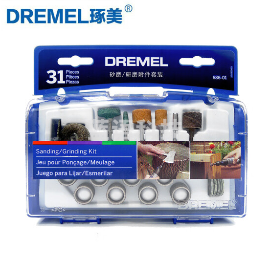 DREMEL电磨机砂磨/研磨附件套装(31件)