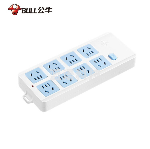 公牛GN-604W 8位总控 无线多位插座 插排接线板（需自行接线）