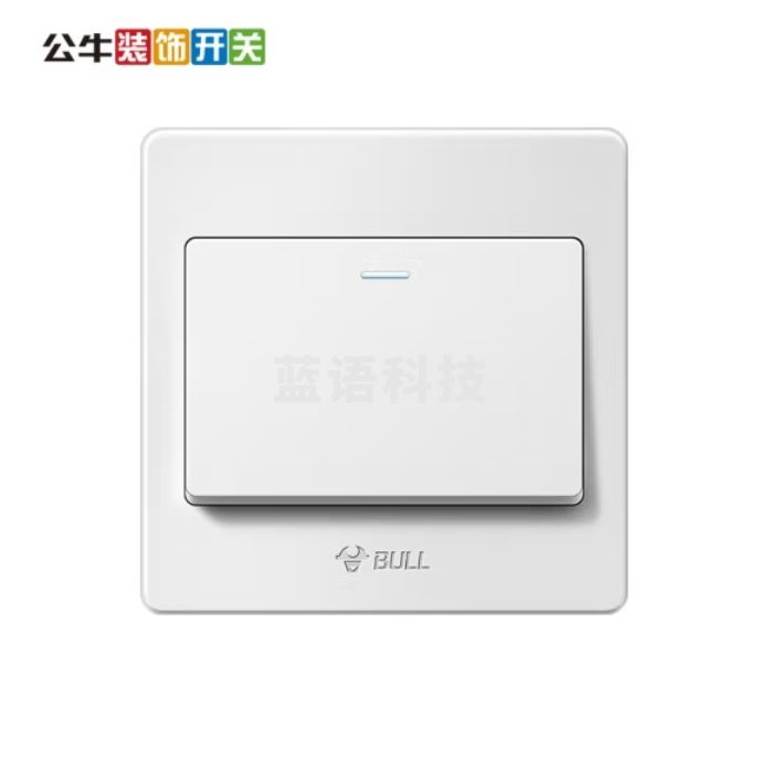 公牛墙壁开关插座面板一开单控G05K112Y