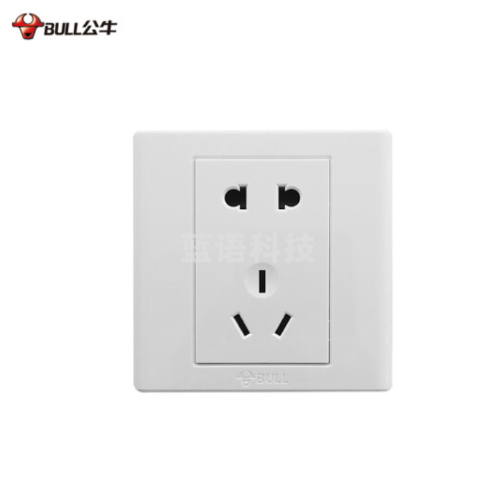 公牛 10A五孔插座86型插座面板 （10个一盒）