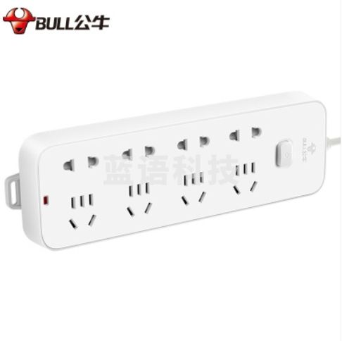 公牛GN-B3440 8位总控开关全长5米 插座/插线板/插排/接线板