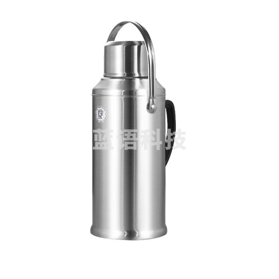 稻草人 不锈钢保温瓶玻璃内胆暖壶 平盖