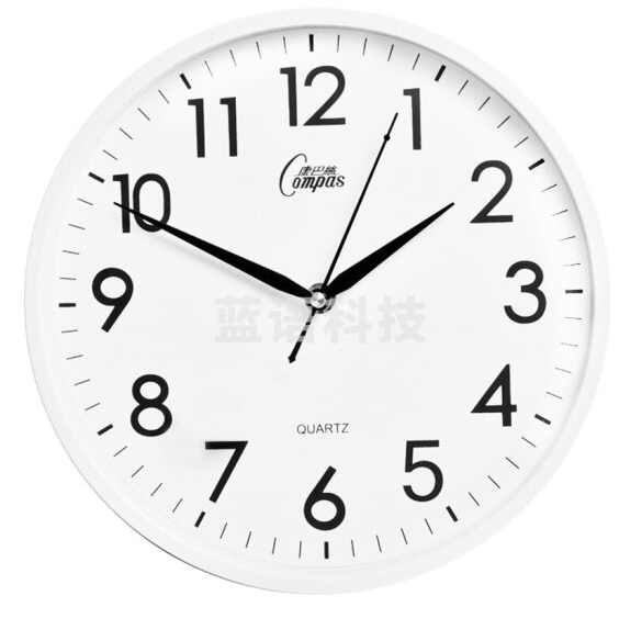 康巴丝 挂钟 钟表2855白色（直径26cm）