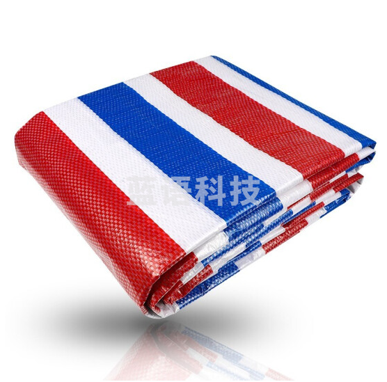 彩条布 4*15米户外防雨布防水布加厚塑料布篷布