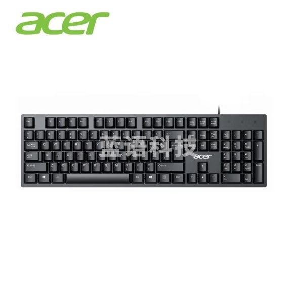 宏碁(acer)  有线键盘 办公键盘 笔记本键盘  防泼溅 K-212B