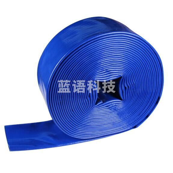 6寸兰水带 灌溉涂塑兰蓝水带20米/盘