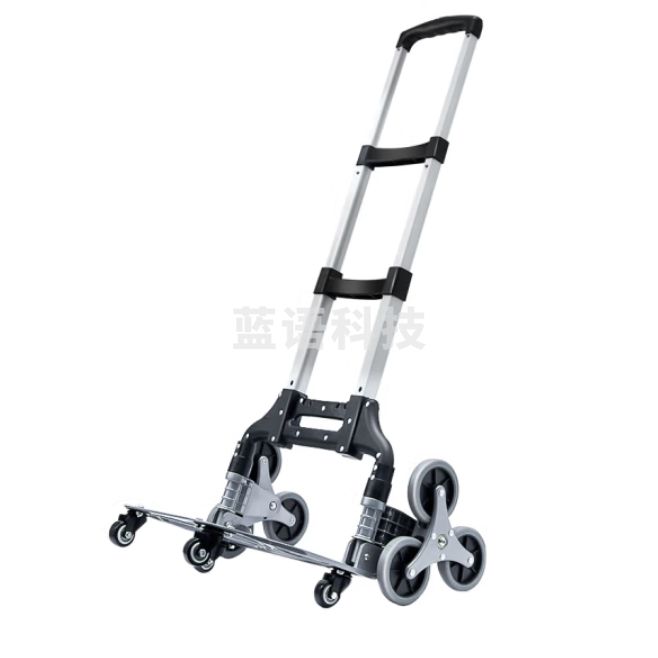 手拉车折叠行李车拉杆车铝合金四轮爬楼款+购物袋+弹力绳