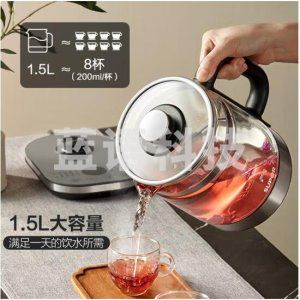 苏泊尔 SUPOR SW-15YJ32  1.5L煮茶器花茶壶 玻璃电热水壶 保温煮茶壶