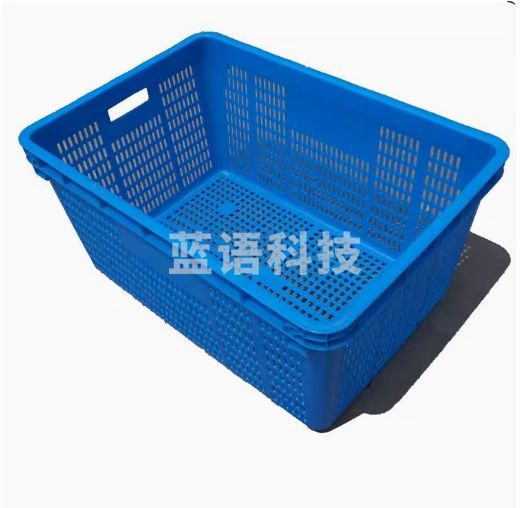 加厚大号周转筐长方形塑料筐 蓝色塑料筐77.5*54*30cm