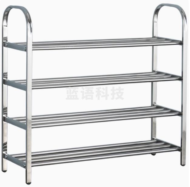 四层不锈钢鞋架60cm
