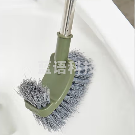 马桶刷子无死角洗厕所刷子神器不锈钢加长柄壁挂卫生间软毛洁厕刷