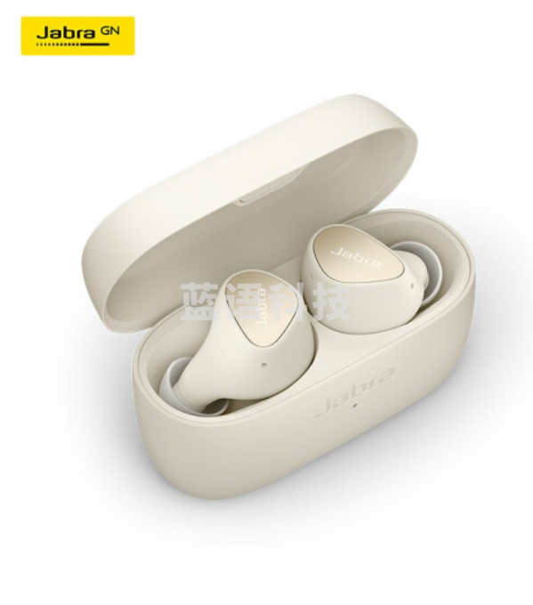 捷波朗(Jabra)Elite3 真无线蓝牙降噪耳机 蓝牙5.2 强劲续航(65t升级版E3) 安卓苹果音乐耳机 月牙白色