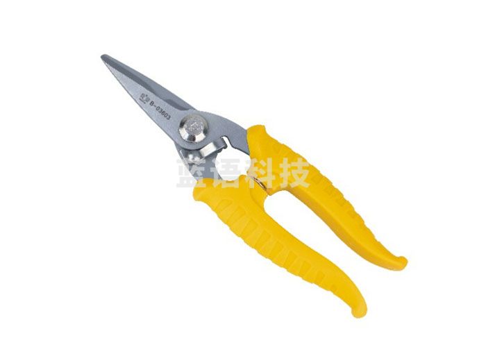 鹰之印N03603**黄色柄电子剪