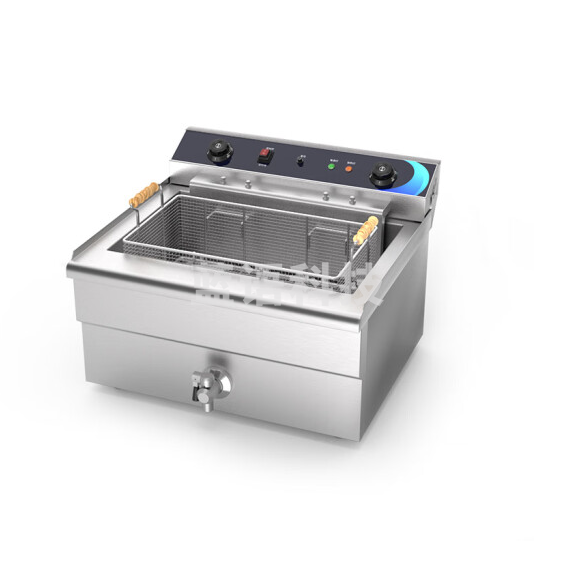 东贝  电炸锅单缸商用电炸炉大容量加厚加长油炸机 EF-301V  货号：JC