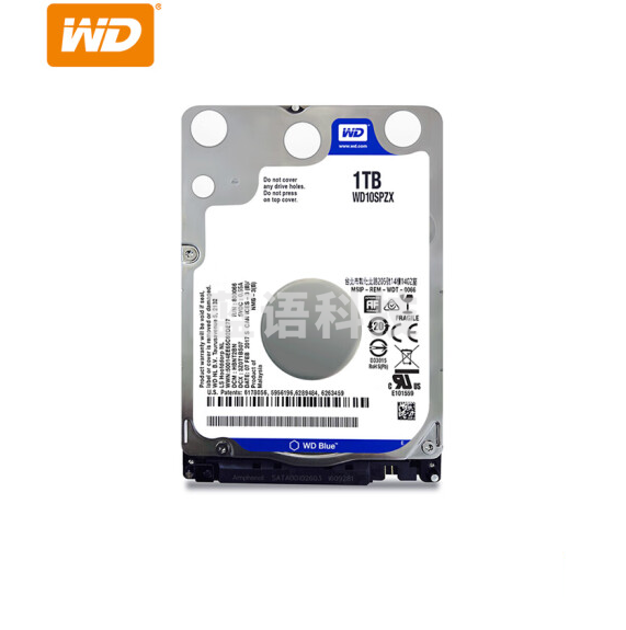 西部数据（WD） 笔记本机械硬盘 SATA3 6Gb/s 2.5英寸 蓝盘 2T WD20SPZX