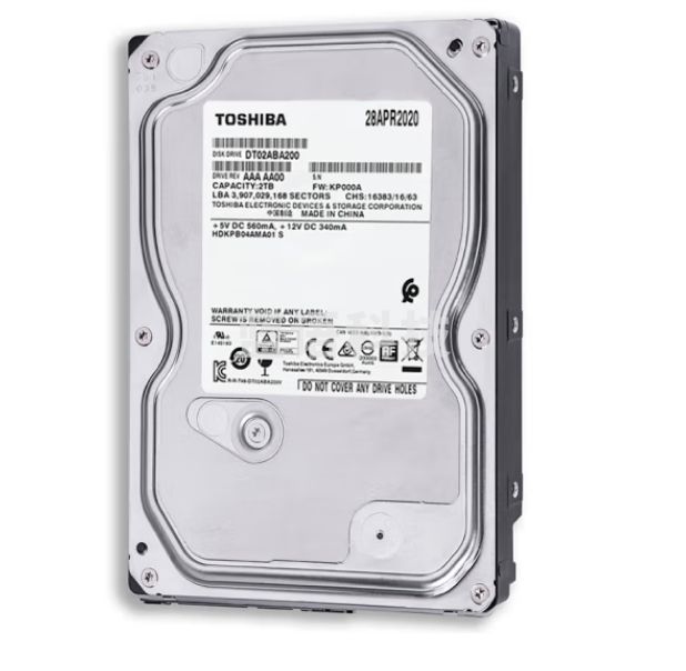 东芝  2TB 5400转 128M SATA接口 台式机硬盘(DT02ABA200)  货号：HXE