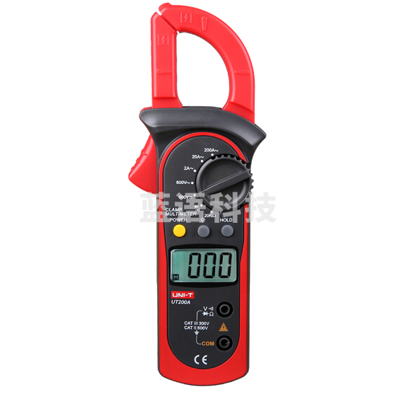 优利德（UNI-T）UT200A 数字交流钳型表 钳型万用表 小型交直流钳形电流表 多功能带背光钳表