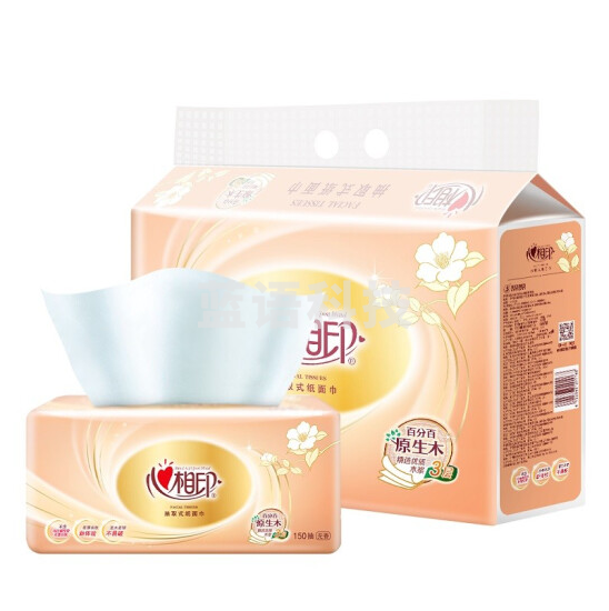 心相印 软抽纸面巾DT26200中规格 3层150抽 6包/提  10提/箱