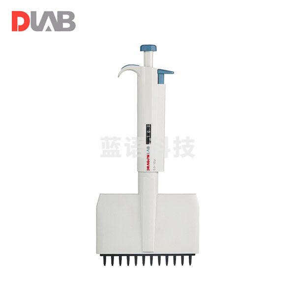 大龙（DLAB） 手动12道可调式移液器 TopPette十二道加样器多道排枪加样器 量程5-50μl 601167