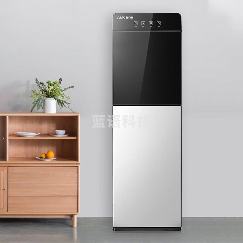 奥克斯（AUX）饮水机下置式家用立式温热型快速加热下置水桶饮水器YR-5-X-5银色冰温热