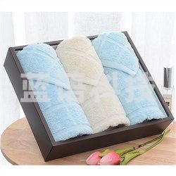 洁丽雅（Grace） 全棉优品-4 3条面巾棉桃礼盒装