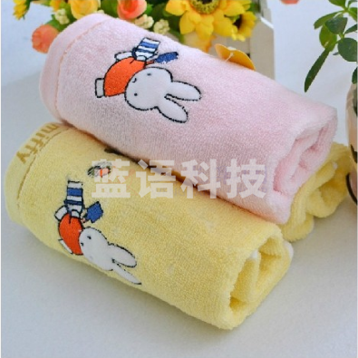 金号 MFT1055H 纯棉可爱米菲兔童巾儿童毛巾 48*25.5cm 颜色随机
