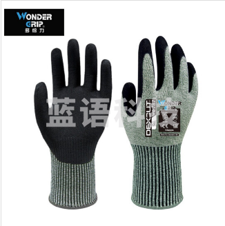多给力（Wonder Grip）WG-787 五级防切割手套防滑防油防护手防割劳保工作手套 1副