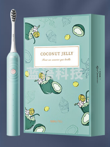 舒客电动牙刷 可充电软毛声波5档洁齿模式 G33A青椰奶冻