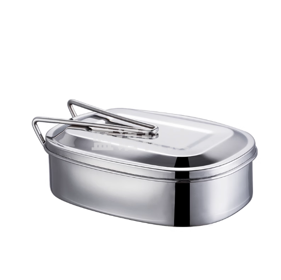 304长方形不锈钢饭盒学生食堂餐盒大号分格金属便当盒推荐刻名字