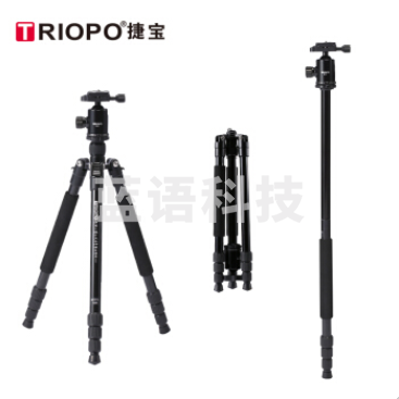 捷宝(TRIOPO) 三脚架 M2508+D2A铝合金 专业稳定三脚架云台套装