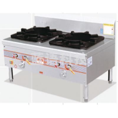 御丰 鼓风双眼低汤灶  带熄火保护 电子打火 1200*700  货号：WY